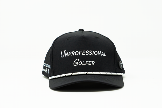 The Black Unprofessional Golfer Hat