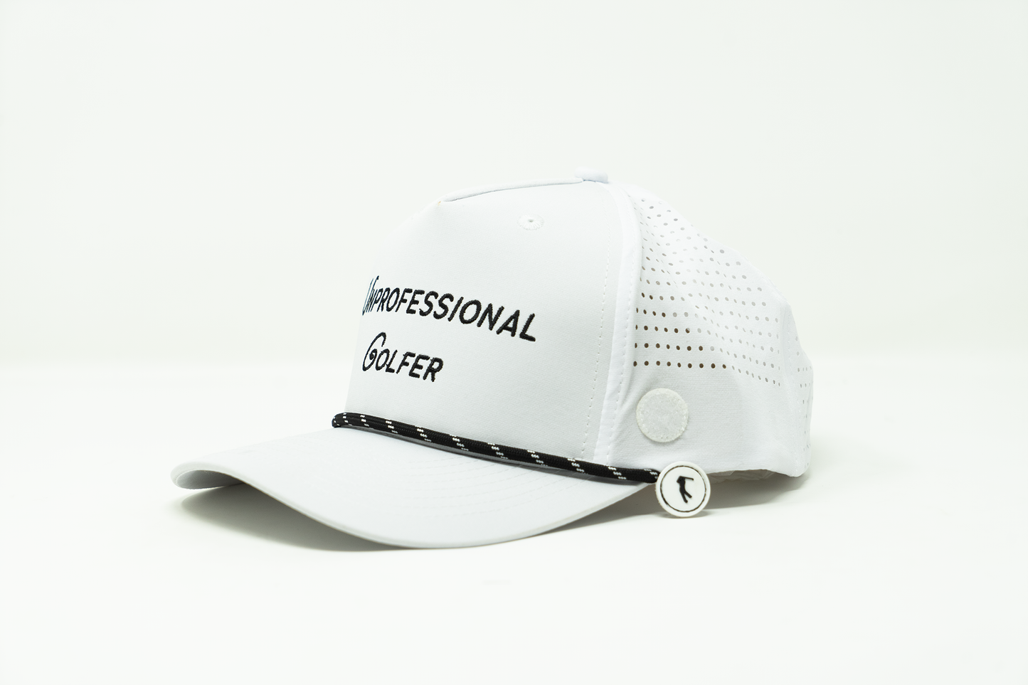 The White Unprofessional Golfer Hat